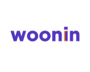 Logo van Woonin klant van Ourmeeting voor Papierloosvergaderen.